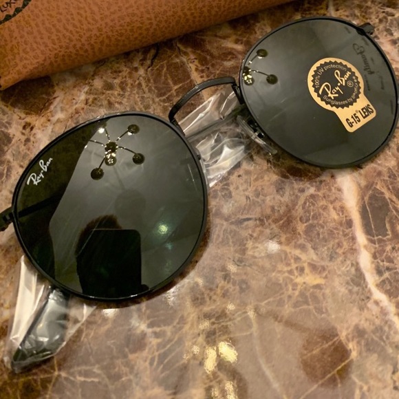 Ray-Ban Accessories - Ray Ban Sunglasses Black Round Metal RB3447  NEW